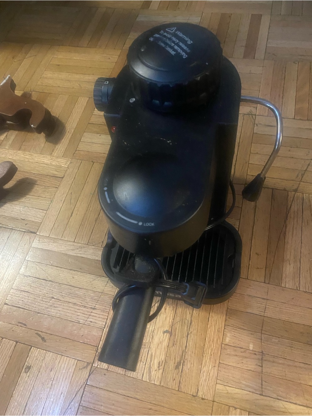 Black Single-Serve Espresso Machine